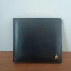 カルティエ　ブラックレザー メンズ二つ折り財布