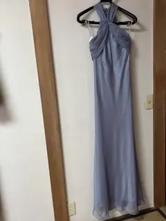 pinky wolman new york 薄紫 シフォン ロングドレス