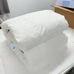 08開封済み　羽毛布団　150cmx200cm シングル 掛け布団　100%羽毛