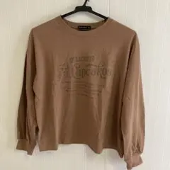 【美品】SHISKY Tシャツ　カットソー　長袖　150 ブラウン