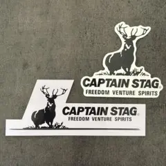 キャプテンスタッグ 防水 ステッカー 2種セット