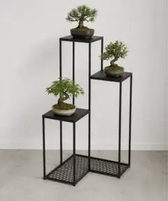 アイアンディスプレイ台 2段｜店舗什器・商品棚・ラック 花台 観葉植物