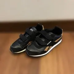 最終価格 Reebok キッズスニーカー ブラック/ブラウン 21cm