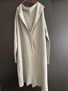 【新品・未使用】コットン100%のカーキロングカーディガン
