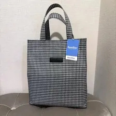 ファミリア トートバッグ ギンガムチェック 大