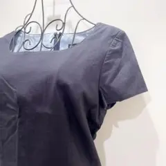 美品♡ IENA イエナ フォーマル ワンピース ひざ丈 半袖 紺 レディース