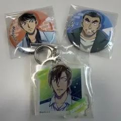 名探偵コナン伊達航・諸伏景光・萩原研二缶バッジバッジ アクリルキーホルダーセット