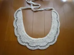 チョーカー　付け襟　パール　アンティーク