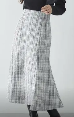 INGNI バックレースアップツイードマーメイドスカート