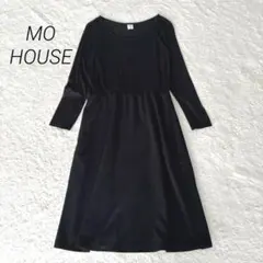美品✨モーハウス 近年モデル 授乳ワンピース ブラック フォーマル フレア