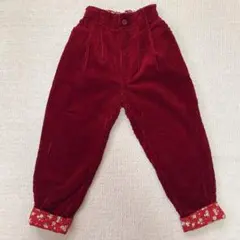 【昭和レトロ】PERIC コーデュロイパンツ 日本製 キッズ120cm 花柄