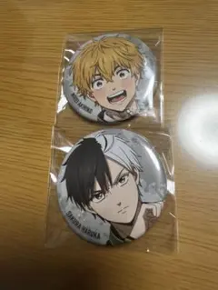 WINDBREAKER ベースヤード 缶バッジ 桜遥 楡井秋彦 2個セット