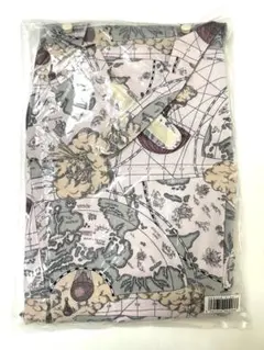 【希少　未使用】JAL エプロン ヨシエイナバ　地球柄　ピンクのサムネイル