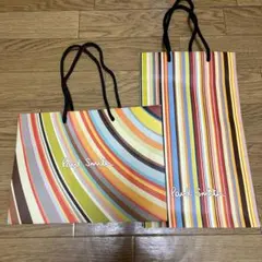 Paul Smith ストライプ ショップ袋 2点セット