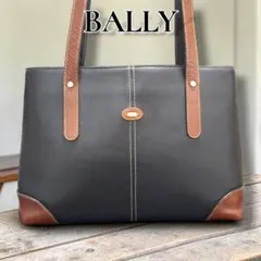 【美品】BALLY Bally バリー シボ革 トートバック　ブラック　A4可
