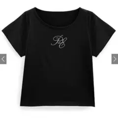 GRL ラインストーンロゴTシャツ［sm317］ ブラック