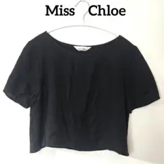 【状態良好】miss chloé ミスクロエ 半袖 トップス ブラック 短丈のサムネイル