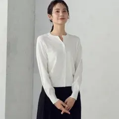 【新品・B品】UVカット・ウォッシャブル　ベーシック クルーネックカーディガンのサムネイル