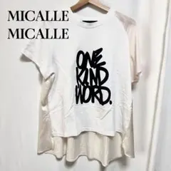 新品タグ付☆MICALLE MICALLE 異素材切替 Tシャツ プルオーバー - メルカリ