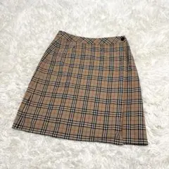 BURBERRY バーバリー ブルーレーベル ノバチェック スカート ウール