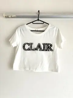 rienda CLAIR パール装飾 クロップドTシャツのサムネイル