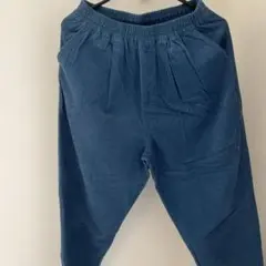 ネイビー カジュアルパンツ ゴムウエスト