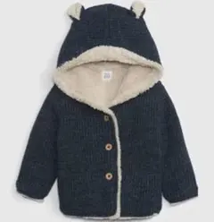 美品 Baby GAP ベビーギャップ くまさんアウター ボアコート