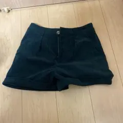 SHEIN ダークグリーン コーデュロイ ショートパンツ