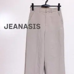 JEANASIS ジーナシス　ワイドパンツ　ベージュ　レディース　体型隠し