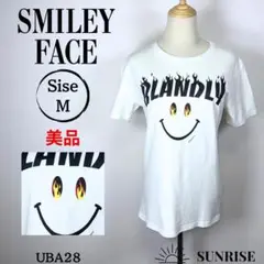 ★美品★ SMILEY FACE BLANDLY 半袖Tシャツ ホワイト 綿 M
