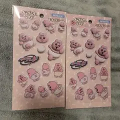 おぱんちゅうさぎ シール 2枚セット 新品 セリア