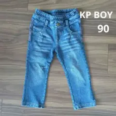 KP BOY　デニム　パンツ　長ズボン　90　ブルー