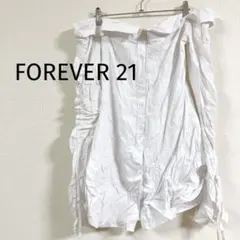 即購入OK✨FOREVER 21 【S】オフショル風 白 ホワイトシャツのサムネイル