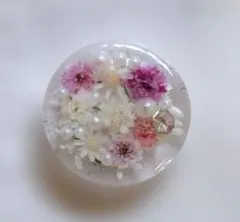 829可憐な♡レジンヘアゴム イエローモッコウバラ 紫花ブーケ 794可憐な♡レジンヘアゴム イエローモッコウバラ 薄紫小花のブーケ
