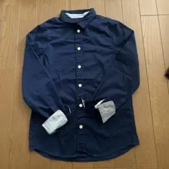 Ｈ&Mのキッズシャツ　ネイビー　140