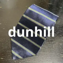 【 7201番】dunhill ダンヒル ネイビー ストライプ ネクタイのサムネイル