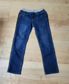 ストレートデニムパンツ／160・ストレッチあり