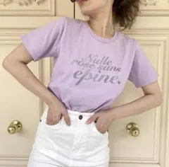 épine プリントTシャツ ラベンダーのサムネイル