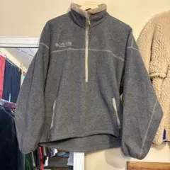 古着Columbia ハーフジップフリースUSA製 L