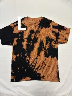 タイダイ染め ブリーチ Champion Tシャツ Lサイズ L-6