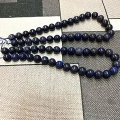 大玉ラピスラズリ ❣️丸玉 ビーズ 2本セット
