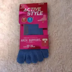 GUNZE ACTIVE STYLE アーチサポート ソックス 22~24cm