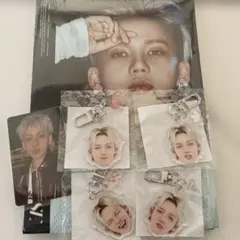 TREASURE ヒョンソク　顔アクキー 喜怒哀楽　コンプリート　限定トレカ