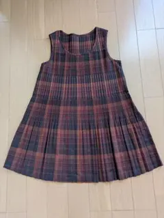 チェック柄ノースリーブワンピース❣️