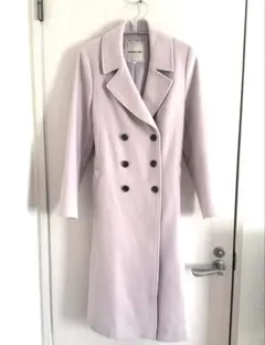 Apuweiser-riche ベルテッドカラーコート ピンク