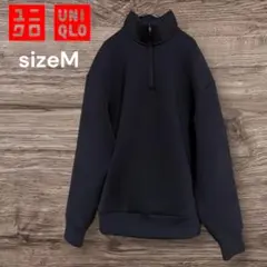 ウルトラストレッチドライスウェットハーフジッププルオーバー ネイビー M
