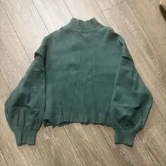 SENSE OF PLACE グリーンニットセーター フリーサイズ
