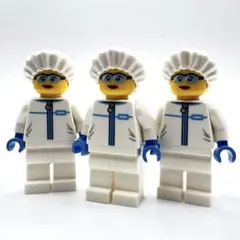 B42レゴシティ 60418 ポリストラック犯罪ラボセット付属の科学捜査官3体