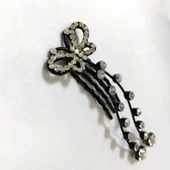 クリスタル装飾蝶ヘアピン 成人式ヘアピン 和装ヘアアクセサリー