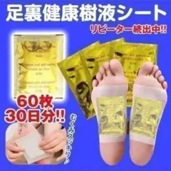 足裏樹液 シート 60枚 リラックス むくみ 足裏シート 旅行 健康